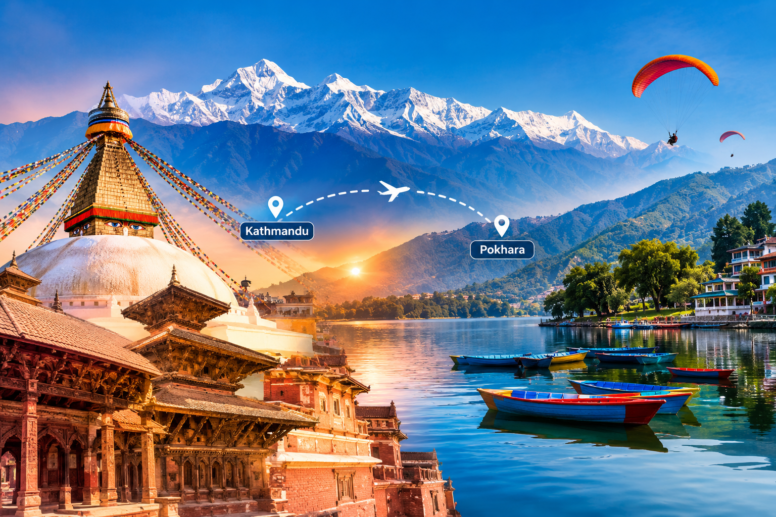 Kathmandu Pokhara Tour 5 Nights 6 Days, Nepal Tour